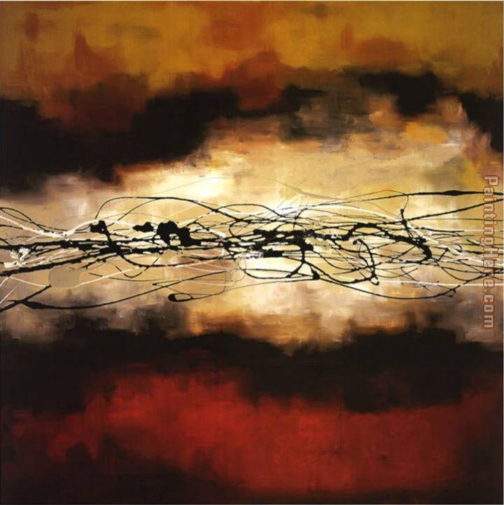 Harmony in Red and Ochre ii painting - Laurie Maitland Harmony in Red and Ochre ii art painting